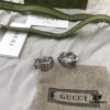 Gucci 925 Sterling Silver Double G Daisy Turquoise Pink Shell Ring