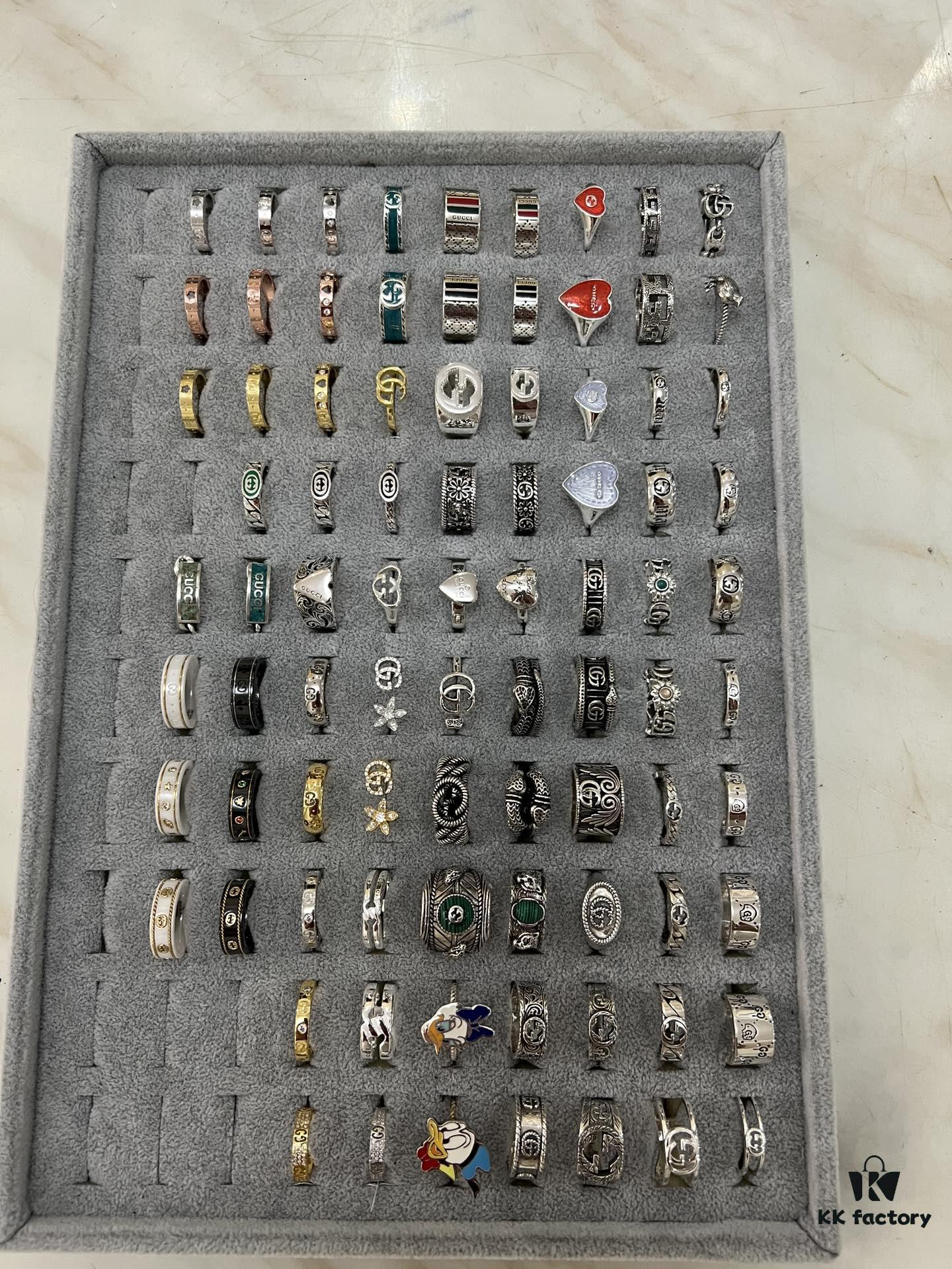 Gucci 925 Sterling Silver Ring Collection