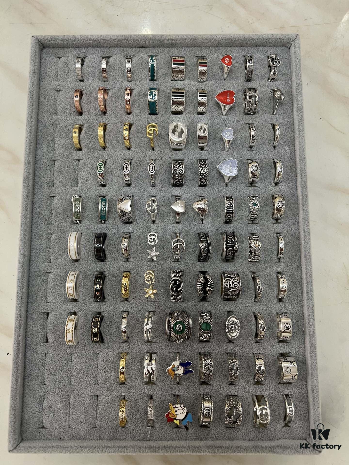 Gucci 925 Sterling Silver Ring Collection