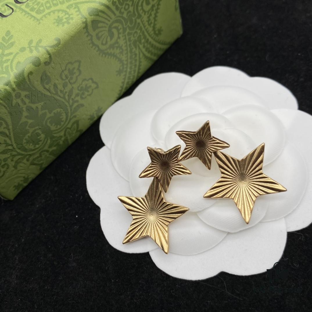 Gucci Star Retro Stud Earrings