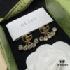 692ff2e199f2d84055c8da48 Gucci GG Pearl Inlaid Diamond Elegant Retro Stud Earrings