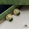 692ff2ea99f2d84055c8da55 Gucci Lion Head Diamond-Paved Vintage Earrings 🦁️ 💚