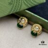 692ff2ea99f2d84055c8da57 Gucci Lion Head Diamond-Paved Vintage Earrings 🦁️ 💚