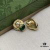 692ff2ea99f2d84055c8da58 Gucci Lion Head Diamond-Paved Vintage Earrings 🦁️ 💚
