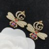 692ff2f099f2d84055c8da5f Gucci GG Bee Pearl Diamond-Inlaid Elegant Retro Stud Earrings 🐝💚