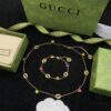 692ff2f899f2d84055c8da6c Gucci GUCCI New Colorful Diamond Elegant Retro Necklace Bracelet 💚