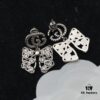 692ff2ff99f2d84055c8da76 Gucci Double G Bow Diamond-Paved Elegant Stud Earrings 💚