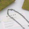 692ff31499f2d84055c8da99 New Arrival💗 Gucci Interlocking Black Enamel Double G Chain Necklace 5354280