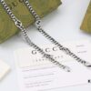 692ff31599f2d84055c8da9c New Arrival💗 Gucci Interlocking Black Enamel Double G Chain Necklace 5354280