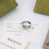 New Arrival💗 Gucci Interlocking Wide Black Enamel Double G Ring in Sterling Silver. 5351120
