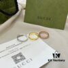 692ff32199f2d84055c8dab2 Gucci Gucci 925 Sterling Silver Icon Series Heart Openwork Diamond-Inlaid Ring