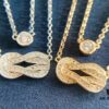 692ff33599f2d84055c8dad8 FRED Fred Double Layer Horseshoe Single Diamond Necklace in Rose Gold and White Gold
