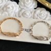 692ff33699f2d84055c8dada New Arrival! 1:1 Precision Crafted Fred Double C Horse Hoof Clasp Bracelet in Rose Gold and White Gold, Fully Encrusted Micro-Paved Diamond Buckle, Must-Have Fashion Item for Influencers and Trendsetters