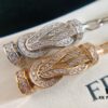 692ff33899f2d84055c8dadd New Arrival! 1:1 Precision Crafted Fred Double C Horse Hoof Clasp Bracelet in Rose Gold and White Gold, Fully Encrusted Micro-Paved Diamond Buckle, Must-Have Fashion Item for Influencers and Trendsetters
