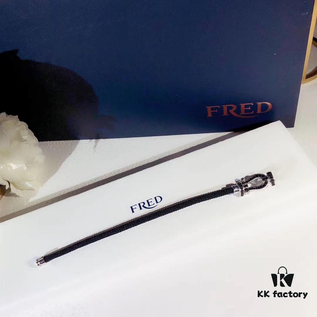 692ff33999f2d84055c8dae1 New Arrival! Fred Force 10 Bracelet, Luxury Fashion Statement, 18K Gold Electroplated Stainless Steel with Full Diamond-Set Horseshoe Clasp