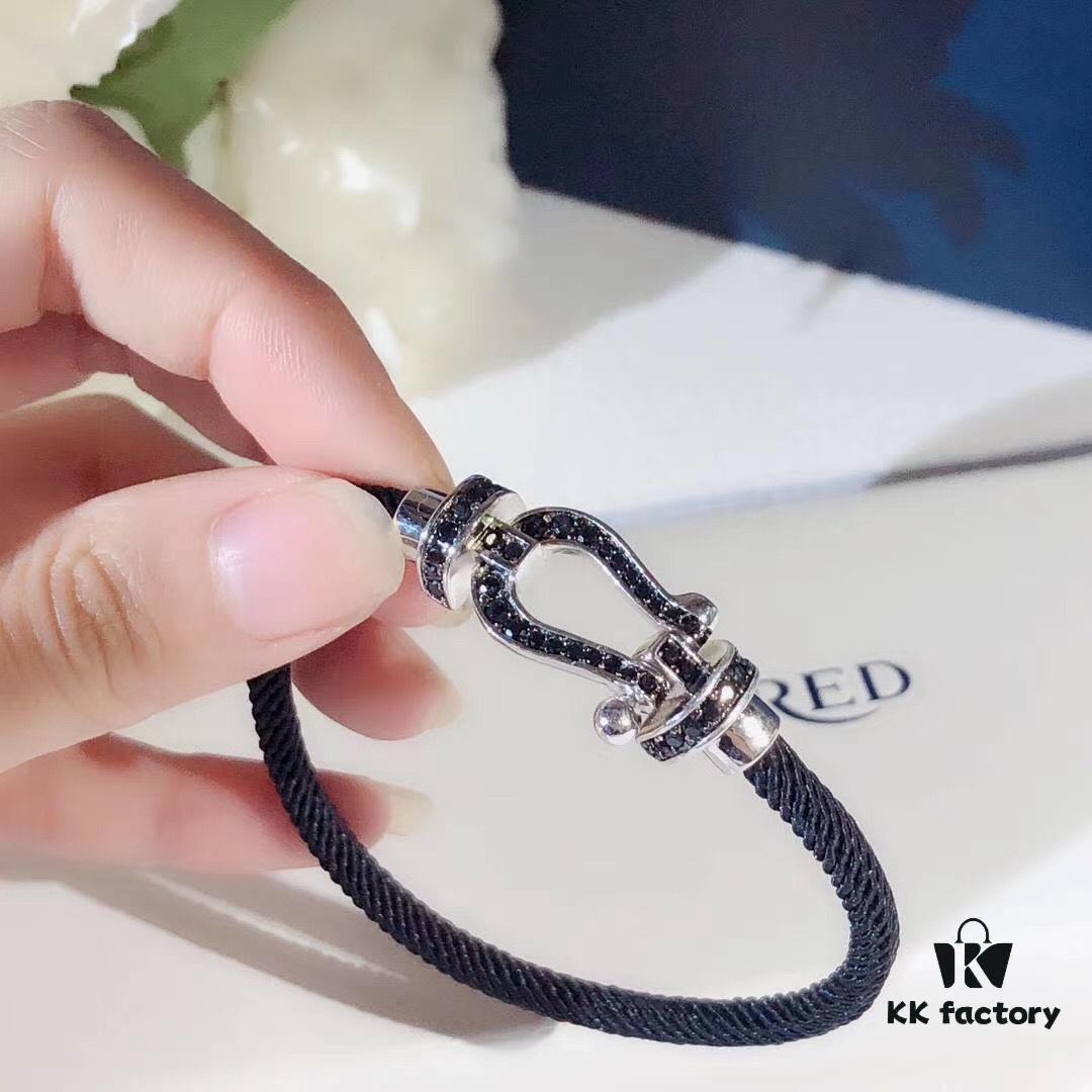 692ff33a99f2d84055c8dae2 New Arrival! Fred Force 10 Bracelet, Luxury Fashion Statement, 18K Gold Electroplated Stainless Steel with Full Diamond-Set Horseshoe Clasp