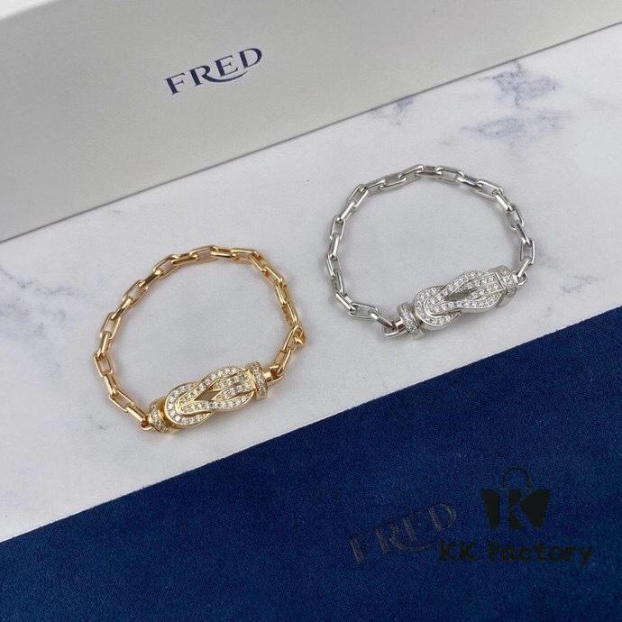 692ff33b99f2d84055c8dae7 New Release ❤️ Hot 🔥 Fred Large Figure-8 Clasp Bracelet 👉🏻 Luxury Fashion Exquisite 💠⭐️ High-End Custom Pure Silver Thickened 18K Gold Plated Electroplating Fine Micro-Pave Must-Have Item for Influencers and Fashion Enthusiasts Platinum Rose Gold Yellow Gold 5368100
