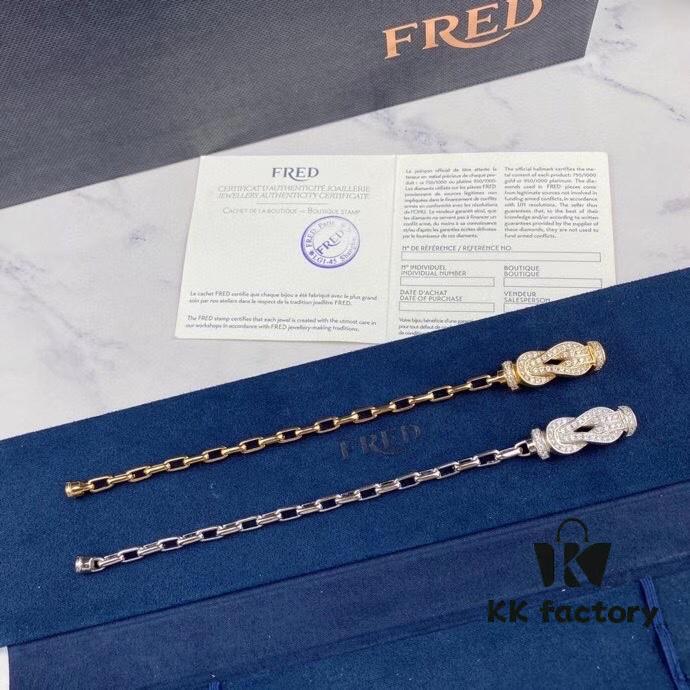 692ff33b99f2d84055c8dae8 New Release ❤️ Hot 🔥 Fred Large Figure-8 Clasp Bracelet 👉🏻 Luxury Fashion Exquisite 💠⭐️ High-End Custom Pure Silver Thickened 18K Gold Plated Electroplating Fine Micro-Pave Must-Have Item for Influencers and Fashion Enthusiasts Platinum Rose Gold Yellow Gold 5368100