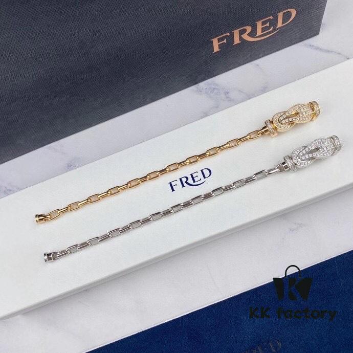 692ff33d99f2d84055c8dae9 New Release ❤️ Hot 🔥 Fred Large Figure-8 Clasp Bracelet 👉🏻 Luxury Fashion Exquisite 💠⭐️ High-End Custom Pure Silver Thickened 18K Gold Plated Electroplating Fine Micro-Pave Must-Have Item for Influencers and Fashion Enthusiasts Platinum Rose Gold Yellow Gold 5368100