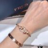 692ff33e99f2d84055c8daec Fred FRED France FORCE10 Series Diamond-Studded Horseshoe Clasp Chain Bracelet – Large Size
