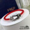 692ff34399f2d84055c8daf1 V Gold Material + Large Red Cord. 💥 New Arrival ❤️ Hot 🎉 Fred Large Red Cord White Gold Black Diamond Buckle Bracelet 👉🏻 Luxury Fashion Elegant Design, High-End Custom Jewelry with Thickened 18K Gold Plating and Precision Micro-Inlay, Must-Have Item for Influencers and Fashion Enthusiasts