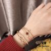 692ff34d99f2d84055c8db01 New 925 Sterling Silver Luxury Buckle Bracelet by Fred, Micro-Paved 18K Gold Plated, Thickened Platinum Rose Gold Fashion Designer Jewelry
