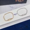 692ff34e99f2d84055c8db05 New 925 Sterling Silver Luxury Buckle Bracelet by Fred, Micro-Paved 18K Gold Plated, Thickened Platinum Rose Gold Fashion Designer Jewelry