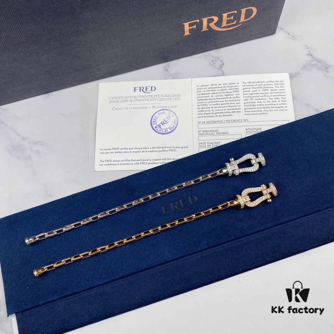 692ff35299f2d84055c8db0d New Arrival! Fred Large Buckle Bracelet – High-End Custom Pure Silver, Thickened 18K Gold Plated, Precision Micro-Pave, Fashion Statement Piece in Platinum and Rose Gold