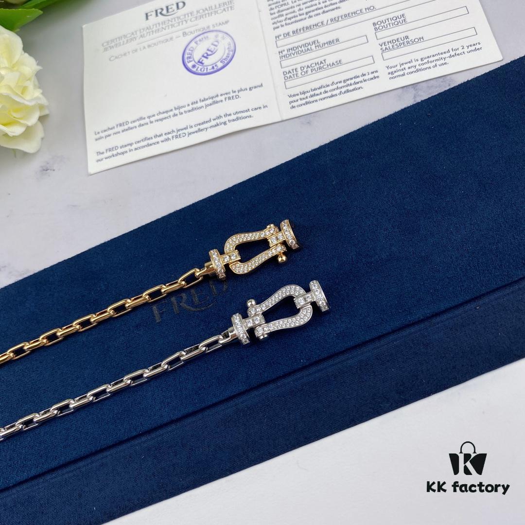 692ff35499f2d84055c8db0f New Arrival! Fred Large Buckle Bracelet – High-End Custom Pure Silver, Thickened 18K Gold Plated, Precision Micro-Pave, Fashion Statement Piece in Platinum and Rose Gold