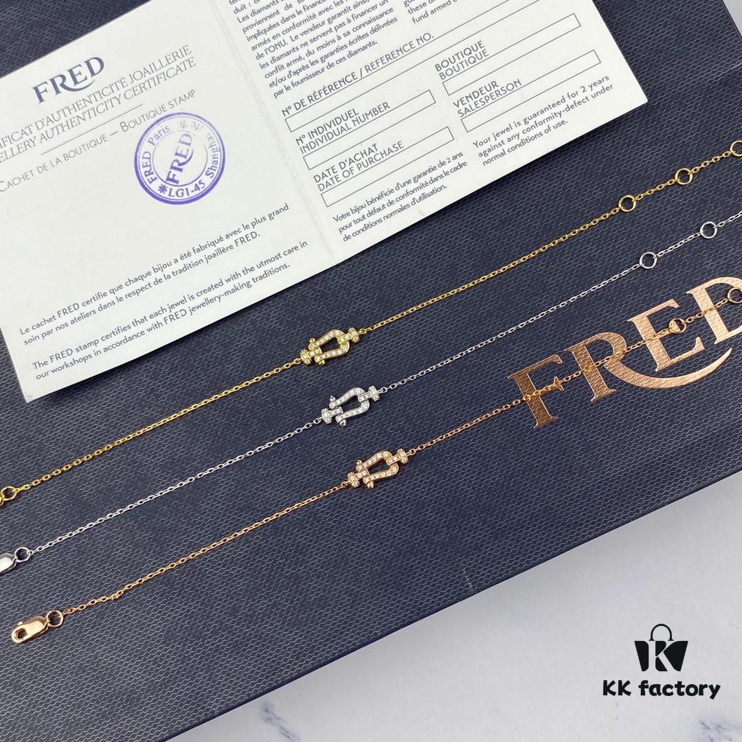 692ff35899f2d84055c8db17 Fred Force 18K Gold Plated Sterling Silver Horse-Shoe Charm Bracelet with Micro-Paved Zirconia - Luxury Fashion Designer Jewelry, Rhodium, Rose Gold, Yellow Gold Finish