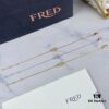 692ff35a99f2d84055c8db18 Fred Force 18K Gold Plated Sterling Silver Horse-Shoe Charm Bracelet with Micro-Paved Zirconia - Luxury Fashion Designer Jewelry, Rhodium, Rose Gold, Yellow Gold Finish
