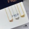 692ff35c99f2d84055c8db1d Fred Force 18K Gold Plated Sterling Silver Horseshoe Pendant Necklace with Full Diamond Micro-Pave Clasp