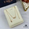 692ff35f99f2d84055c8db1f Fred Force 18K Gold Plated Sterling Silver Horseshoe Pendant Necklace with Full Diamond Micro-Pave Clasp