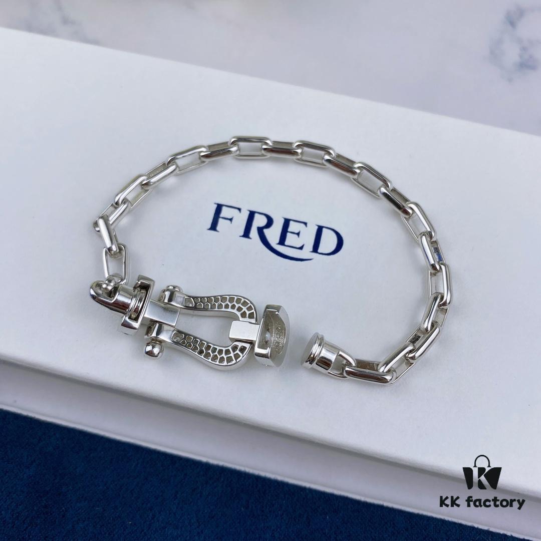 692ff37099f2d84055c8db36 New Arrival! Fred Large Buckle Bracelet – High-End Custom Pure Silver, Thickened 18K Gold Plated, Precision Micro-Pave, Fashion Statement Piece in Platinum and Rose Gold
