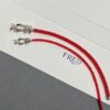 692ff38599f2d84055c8db59 FRED France FORCE 10 Series Horse-Shoe Buckle Figure-8 Knot Red Rope Bracelet