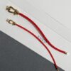 692ff38599f2d84055c8db5a FRED France FORCE 10 Series Horse-Shoe Buckle Figure-8 Knot Red Rope Bracelet