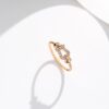 Exquisitely Compact Horsebit Ring