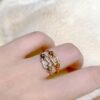 Exquisitely Compact Horsebit Ring