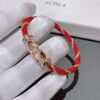 Multicolor Nylon Rope Chain (Rose Gold Tone)