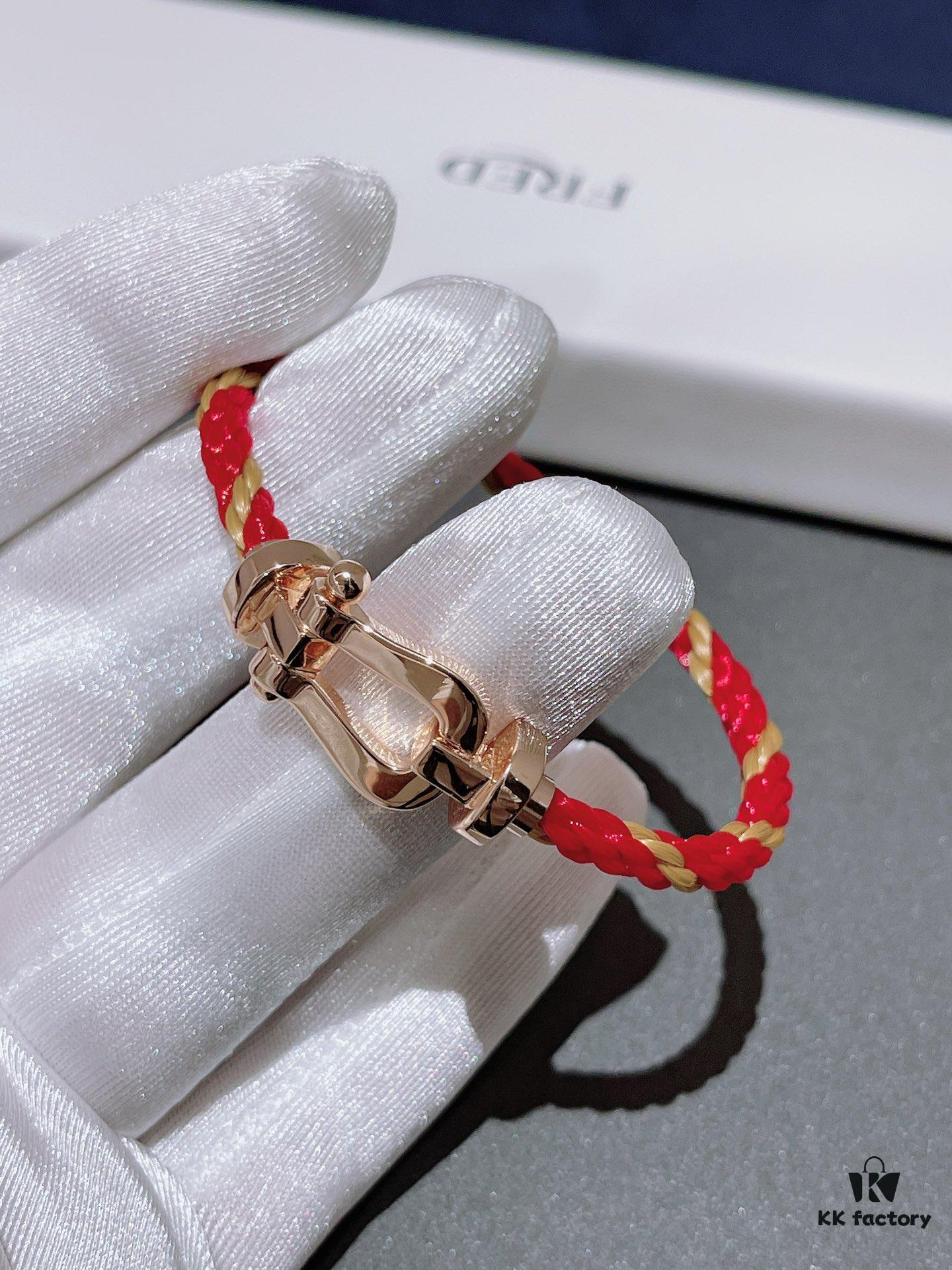 Multicolor Nylon Rope Chain (Rose Gold Tone)
