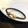 Fred Gradual Black Diamond Large Horseshoe Clasp