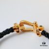 Fred Gradual Black Diamond Large Horseshoe Clasp
