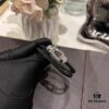 Fred Platinum Large Black Braided Bracelet Without Diamonds