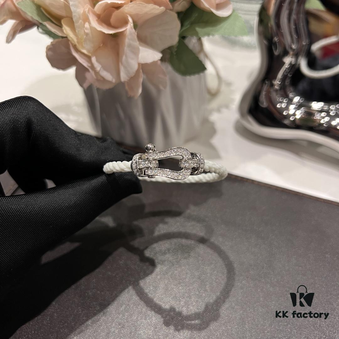 Fred Jewelry White Diamond-Paved Bracelet
