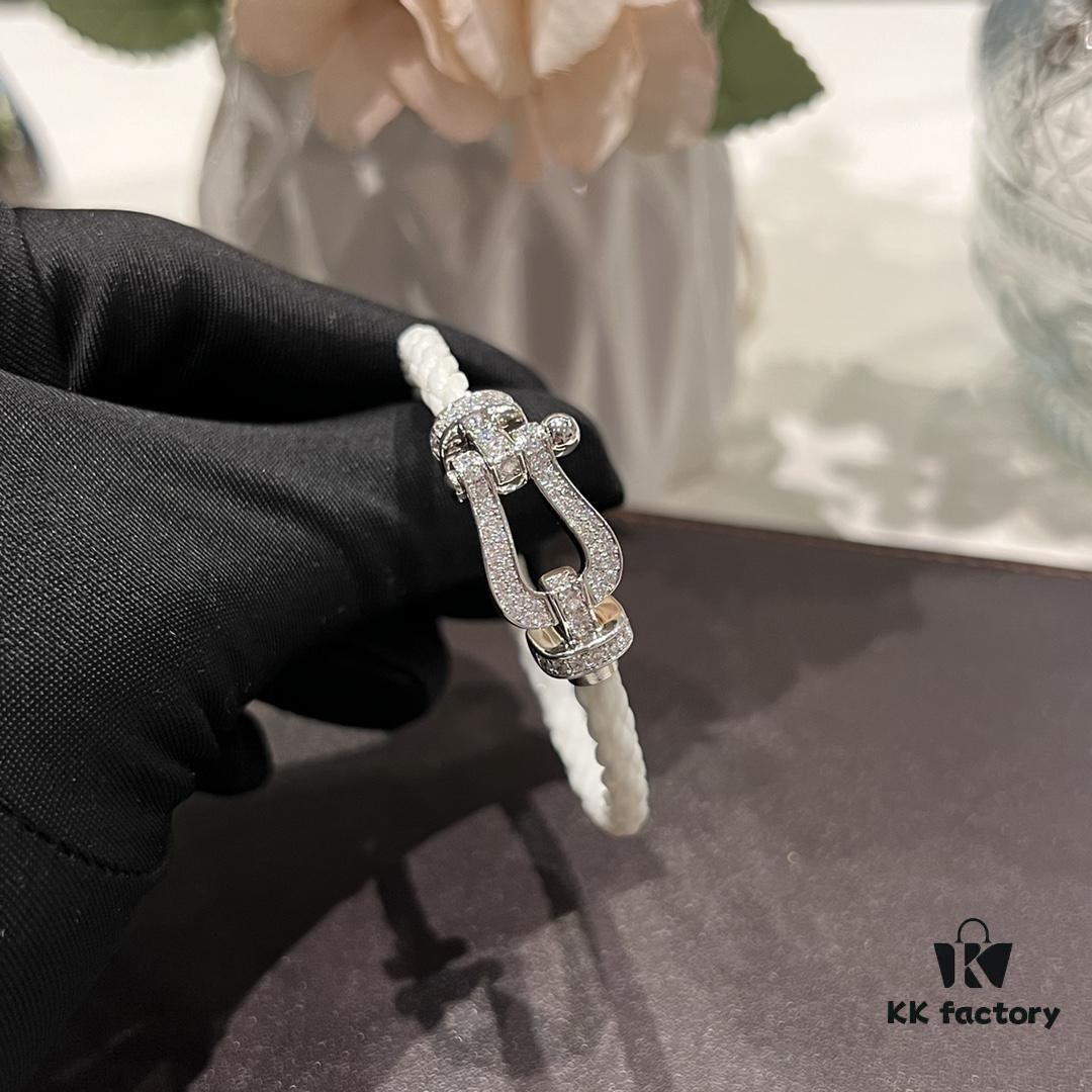 Fred Jewelry White Diamond-Paved Bracelet