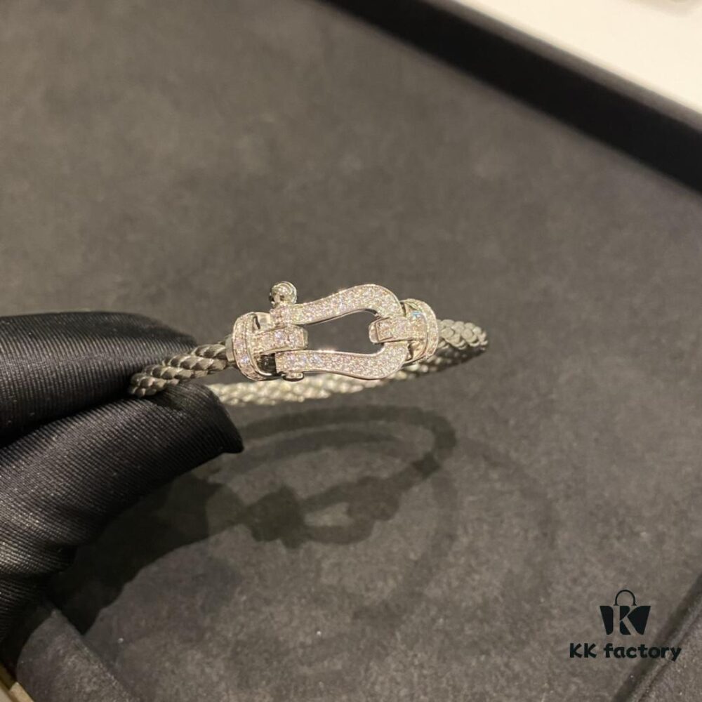 692ff3ac99f2d84055c8db97 FRED Full Diamond Large Silver Bracelet