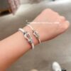 692ff3b999f2d84055c8dbae FRED Force 10 Bracelet in White with Diamond-Set Clasp – Large Size