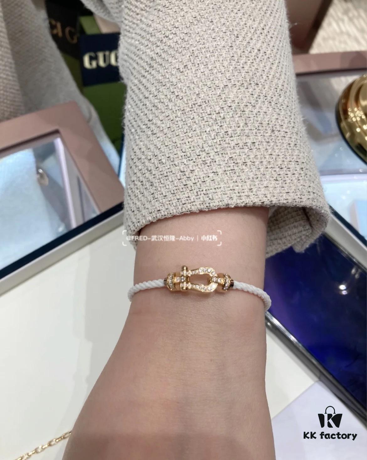 692ff3b999f2d84055c8dbaf FRED Force 10 Bracelet in White with Diamond-Set Clasp – Large Size