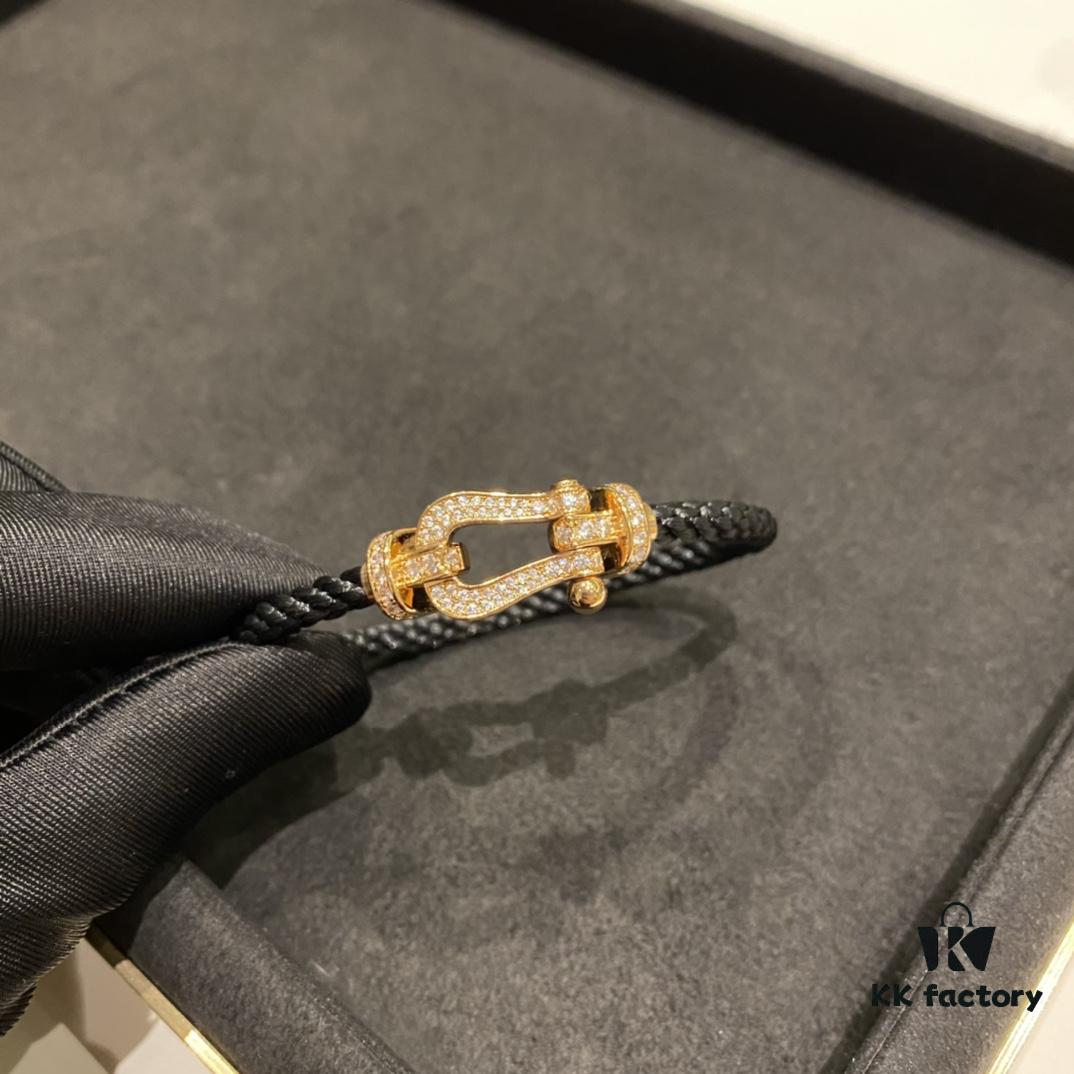 FRED Force 10 Bracelet, Classic and Versatile, Large Diamond-Set Design