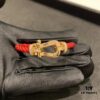 692ff3c599f2d84055c8dbc1 FRED Force 10 Bracelet - Large Rose Gold with Diamonds, Classic Red String